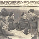 Lt. Col. D.B. Drysdale, OC 41 ind. Cdo RM, briefs NCO's before Korea