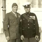 CSgt. Norman 'Ben' Lyon RM (right), RM service 1943-66.