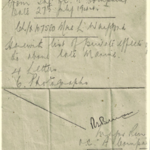 Inventory attached to letter to family of Mne. Waygood, 47RM Cdo.