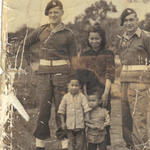 Stan Worsley (left), 45 Cdo., in Hong Kong or Singapore c.1946