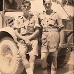 Reginald Mabey on the left, Bari Italy 1944