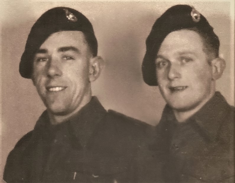 Ken Rogers (left) 46RM Cdo. 'S' Tp., and unknown