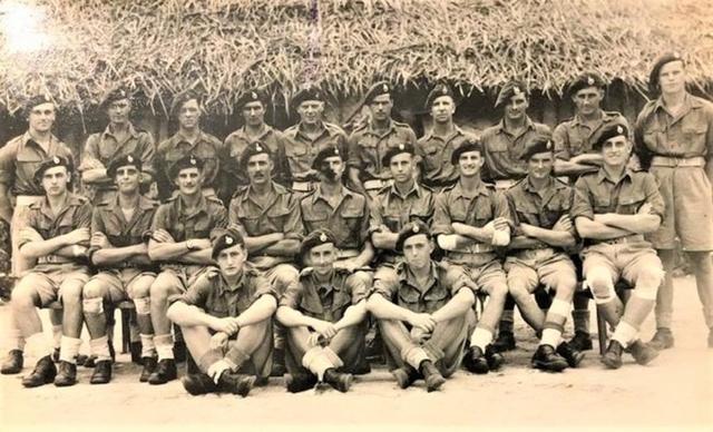 Officers and NCO's 44RM Commando ' X' troop, Ceylon