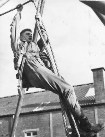 Recruit having completed high regain over water tank