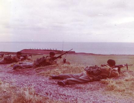 Firing 7.62mm SLR Rifles on Straight Point Range