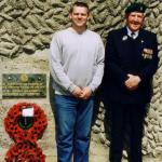 Bert Beddows (No.3 .Commando 4 troop) with Stephane June 2005