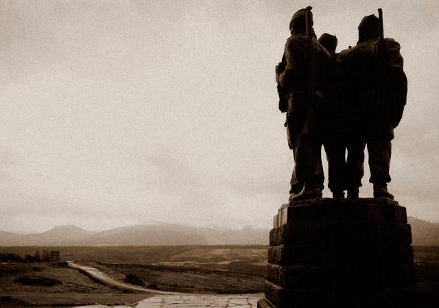 Commando Memorial in the evening