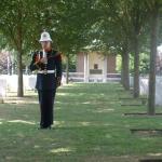 Bugler at the Nederweert War Cemetery 2007