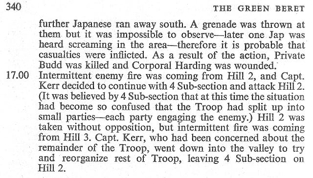 Hill in Jungle, The Green Beret, (Hilary St George Saunders) page 340