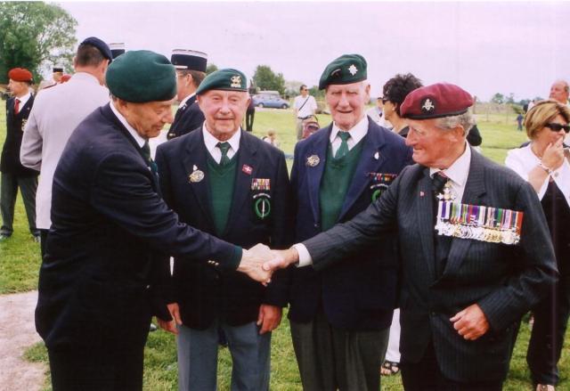 Maj General Purdon, Fred Walker and others at Merville Battery 6 June 2009