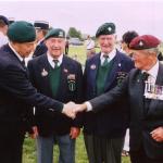 Maj General Purdon, Fred Walker and others at Merville Battery 6 June 2009