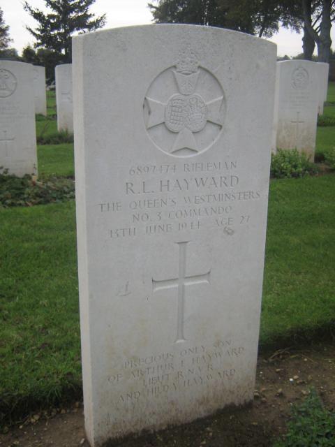 Rifleman Robert Hayward