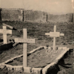 Original grave at Akyab of Mne. Charles Walter Haw 44RM Cdo.