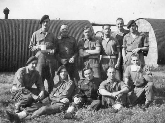 No.2 Cdos., Eric Buckmaster, Bill Aspey, Bill Capp,  Ben Fryer, 'Gash' Farrer and others