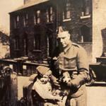 Arthur Matthews, 43RM Commando MT Section., and son