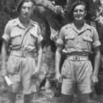 Eric Buckmaster (left) and his brother Stanley, both No.2 Commando 5 Troop