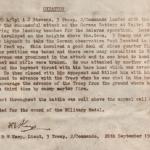 Lt. Keep's citation recommending LCpl Stevens for the MM.