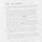 Letter re Mission to 204