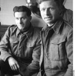 No.9 Commando Cpls. Ian Maclagen and Bert Shipton (on right). St Nazaire, 29 March 1942