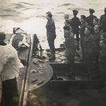 HMS Kenya. Burial at sea of LCpl Alan Carlisle No.3 Commando (2)