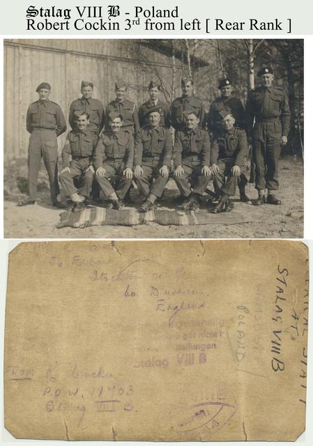 LCpl Robert Cockin No.2 Cdo. 4 tp. and others in Stalag VIIIb Lamsdorf 1944