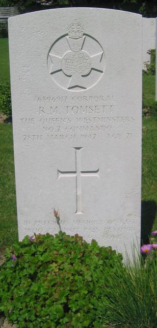 Corporal Reginald Tomsett