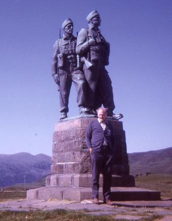 Tom Daly at the Commando Memorial