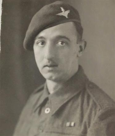 Gdsm. Thomas Brindle,  Para training at Northolt Aerodrome