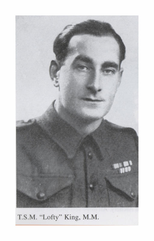 TSM Edward George 'Lofty' King MM, No.3 Commando