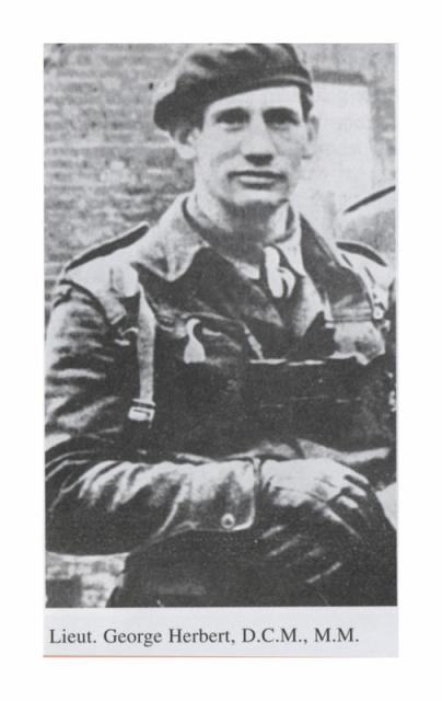 Lieut. George Herbert DCM  MC of No.3 Commando