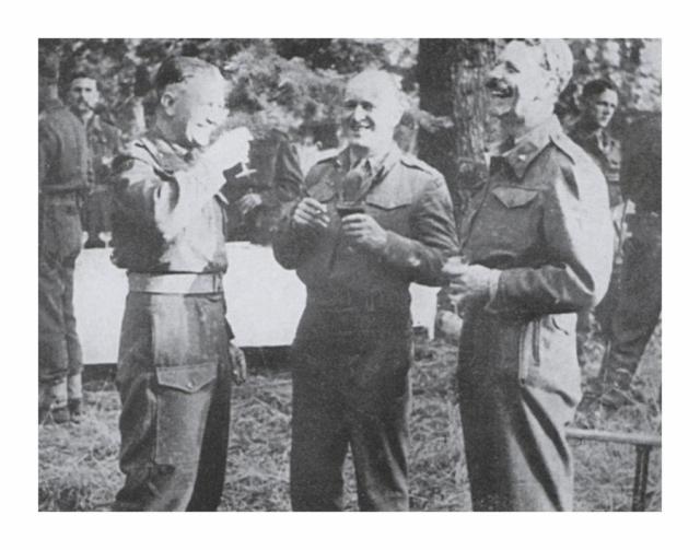 Brigadiers Derek Mills-Roberts, John Durnford-Slater, and Bernard Leicester
