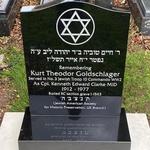 The new headstone for Kurt Goldschlager (Cpl. Kenneth Clarke)